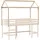 vidaXL Kinderbett Dach 207 x 80,5 x 151,5 cm Kiefer massiv braun