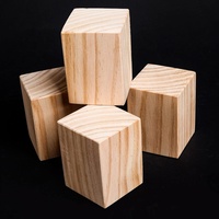 Massivholz Möbelbeine, 4 Stück Möbelfüße, Tischbeine Aus Holz, Sofaschrank Schreibtisch Couchtisch Esstisch Stützbeine, Verschiedene Größen, Möbelfüsse Für Möbelerhöhung,Wood-6×6×5cm