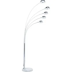 Stehlampe FLINDERS verstellbar Metall Silber