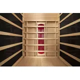 purehaven Infrarotkabine 90x90x190 cm aus Pacific Coast Hemlock-Holz Bluetooth-Soundsystem Timer Lichttherapie in 4 Farben digitale Steuerung