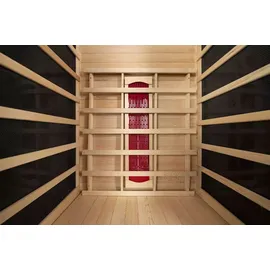 purehaven Infrarotkabine 90x90x190 cm aus Pacific Coast Hemlock-Holz Bluetooth-Soundsystem Timer Lichttherapie in 4 Farben digitale Steuerung