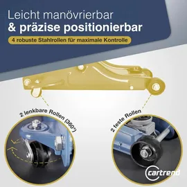 CARTREND Rangierwagenheber Stahl 635 mm grau