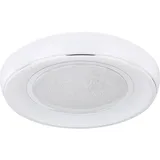 GLOBO Deckenlampe dimmbar mit Fernbedienung Deckenleuchte Led Wohnzimmer Kristall, Sternenhimmel Effekt, Farbtemperatur verstellbar mit Nachtlicht, 1x 24w 1700lm 3000-6000k, Dxh 49x9 cm