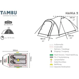 tambu Haika 2 Blau/Orange