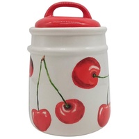 Neuetischkultur Vorratsdose 1,09 Liter Keramik gemustert Aufbewahrungsbehälter Lebensmitteldose Cherry neuetischkultur