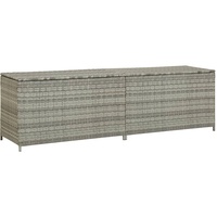 Ankonbej Gartenbox Poly Rattan 200x50x60 cm Grau