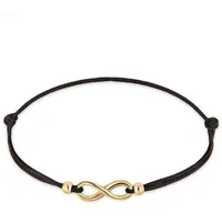 Elli Infinity Armband goldfarben 925 Sterling Silber Größe 17