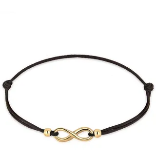 Elli Infinity Armband goldfarben 925 Sterling Silber Größe 17
