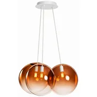 s.luce Orb Cluster 3-flg. 20 cm Rund/Kupfer Verlauf