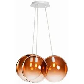 s.luce Orb Cluster 3-flg. 20 cm Rund/Kupfer Verlauf