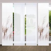 home in green PAMILO Paneelwagen 4 Stk. tlg. SET DIGITALDRUCK,BAMBUSOPTIK RECYCELT