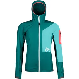 Ortovox Berrino Hooded Jacket Softshelljacke Damen grün - S