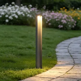 doporro Außenleuchte Aluminium 6 cm x 80 cm x 6 cm 5W grau