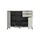 VCM Highboard Noida 150 x 112 x 37 cm Kaschmir / Schwarz