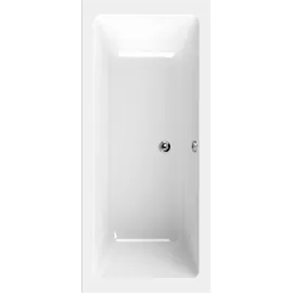 Calmwaters Calmwaters® Premium Badewanne Komplettset 180x80 cm mit Wannenträger & Ablaufgarnitur, EU, Duobadewanne für 2, Set Acryl-Badewanne rechteckig, Moderne Rechteckbadewanne 180 x 80 cm, Weiß