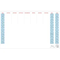 Zettler Papier-Schreibunterlage 59,5x37cm 1 Woche/1 Blatt 2026
