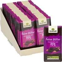 Alnatura Minischokolade Feine Bitter, BIO, Minischokoladentäfelchen, 40 Stück, 500g