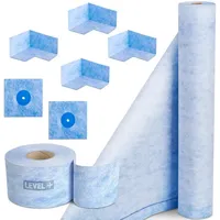 Level + Dichtband Dichtbahn Duschelement Ecken Profi Set B17