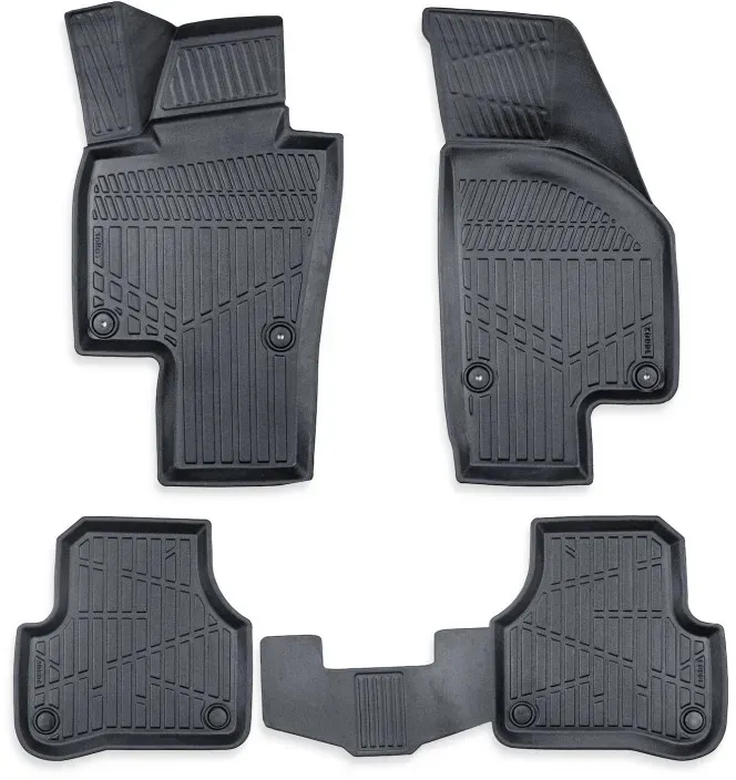 4er-Set 3D-Gummifußmatten für den Innenraum Erpassan – VW Passat (B7) 2011–2014