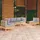vidaXL Garten-Lounge-Set 5-tlg. grau Kiefer