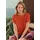 GOLDNER Kurzarm Baumwoll-Strickshirt orange 42