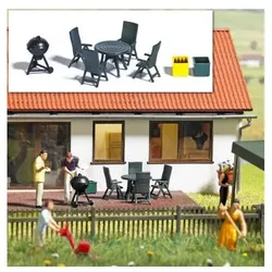 BUSCH 1190 H0 - Gartenmöbel&Grill (Gartenparty)