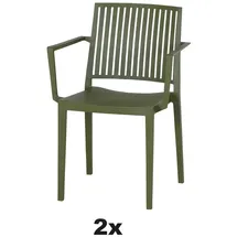 Siena Garden Stapelsessel-Set Lane 2-teilig Olive