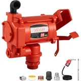 Vevor Kraftstofftransferpumpe, 230V AC, elektrische Diesel-Transferpumpe, 76l/min, mit automatischer Abschaltung der Kraftstoffdüse, Förderschlauch, für Benzin, Kerosin, Biodiesel, Ethanol-Gemisch