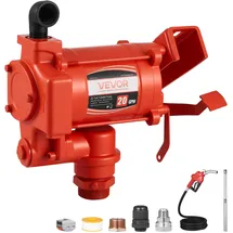 Vevor Kraftstofftransferpumpe, 230V AC, elektrische Diesel-Transferpumpe, 76l/min, mit automatischer Abschaltung der Kraftstoffdüse, Förderschlauch, für Benzin, Kerosin, Biodiesel, Ethanol-Gemisch