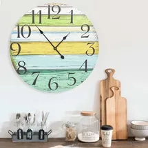 vidaXL Wanduhr Mehrfarbig 60 cm MDF