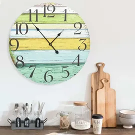 vidaXL Wanduhr Mehrfarbig 60 cm MDF