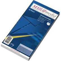 mayer-network Briefumschläge DIN lang (220x110 mm), ohne Fenster, selbstklebend, 72 g/qm, 25 Stück
