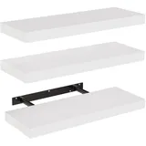 Besuche den storemic- STOREMIC Wandregal, Regale Weiß Wand 40cm, 3er-Set Schweberegal Weiss, Moderne dekorative Regalbrettmit sauber Verarbeitet für Schlafzimmer, Küche, Büro, Wohnzimmer usw