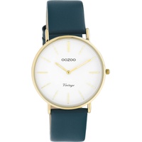 Oozoo Vintage Damen Uhr - Armbanduhr Damen mit 18mm Lederarmband - Analog Damenuhr in rund C20229