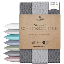 Formesse Kissenbezug Bella Donna 40 x 80 cm Hellanthrazit