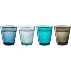 Leonardo BURANO Trinkglas-Set 4-teilig 330 ml kalte Farben