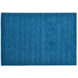 THEKO Handweber  Phalguna , blau , Wolle , Maße (cm): B: 70 H: 1,3