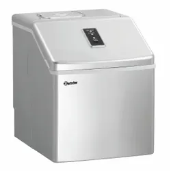 Bartscher Eiswürfelmaschine W150, Eiswürfelbereiter für die Produktion von klaren Eiswürfeln in Würfelform, 1 Stück inkl. Eisschaufel