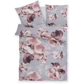 OTTO home MELINA florale grau 135 x 200 cm + 2 x 80 x 80 cm