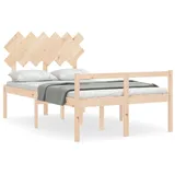 vidaXL Seniorenbett mit Kopfteil Massivholz 3195516