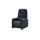 Hukla Fernsehsessel Dean Mikrofaser 70 x 105 x 88 cm Schwarz elektrisch