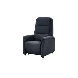 Hukla Fernsehsessel Dean Mikrofaser 70 x 105 x 88 cm Schwarz elektrisch