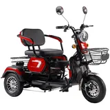 ENEWAY Elektromobil Bari - ETrike - E-Mobil - 3-Rad 6 km/h führerscheinfrei helmfrei rot