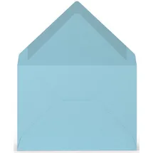RÖSSLER 220707517 - Coloretti Briefumschläge, 80 g/m2, DIN C7, himmelblau, 5 Stück