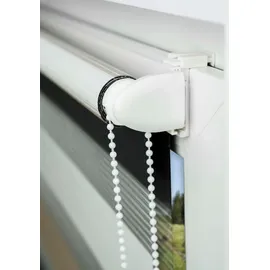 MYDECO Doppelrollo Just-Triple 60 x 160 cm braun/weiß