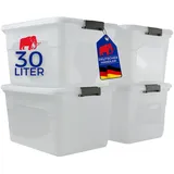 Proregal Aufbewahrungsbox 46 x 26 x 33 cm 4-tlg. transparent