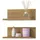 xonox.home Wandregal 32 x 12 x 14 cm Braun/Türkis
