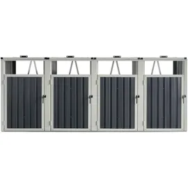 pro.tec Mülltonnenbox Tarbek 292 x 121 x 82 cm anthrazit