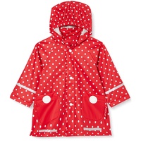 Playshoes Wind- und wasserdicht Regenmantel Regenbekleidung Unisex Kinder,rot Punkte,128