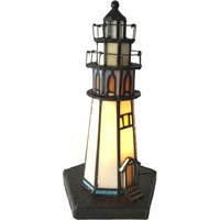 Tischlampe Tiffany Leuchtturm Ø 12x28 cm E14/max 1x25W LumiLamp 5LL-6053